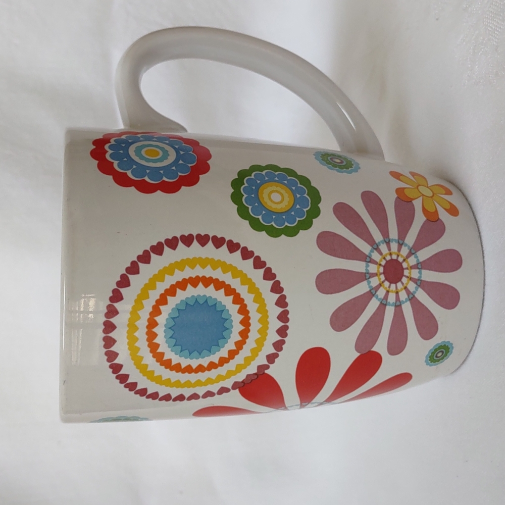 Colorful Floral Coffee Mug